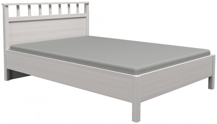 Кровать с ортопедическим основанием (металл) Шерлоск 49 Люкс 120х200, ясень светлый