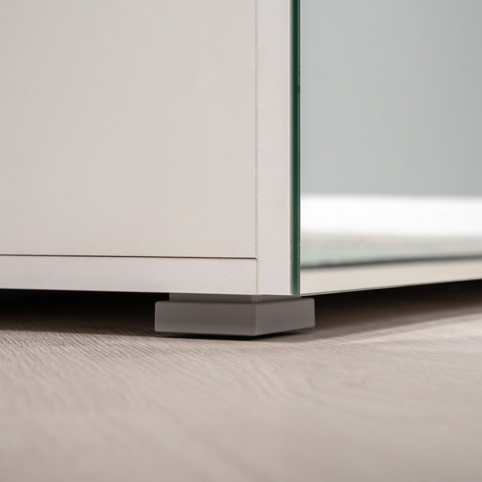 Октава Прихожая 12, цвет белый шагрень/дуб крафт золотой/фасады МДФ белый шагрень, ШхГхВ 129,3х35,4х197,6 см., универсальная сборка