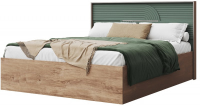 Кровать 160х200 "Монтиз" с щитовым основанием - Дуб мадура/Эвкалипт