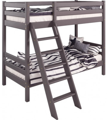 Двухъярусная кровать Соня с наклонной лестницей (вариант 10), лаванда