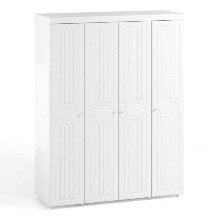 Шкаф 4-х дверный Монако МН-59 белое дерево