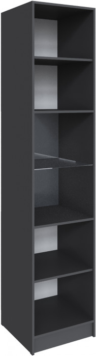 Шкаф Мадрид (0,5) с 3 фасадами, Графит серый