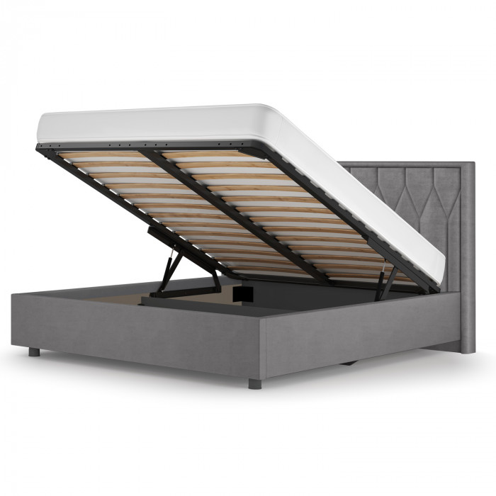 Кровать-10М с подъёмным основанием 1400 серебро