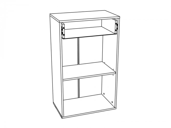 НМ 040.65 ЛВ Тумба для обуви Ливорно /дуб бунратти/софт графит