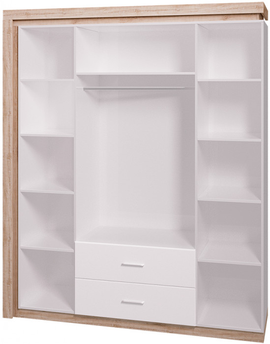 Шкаф 4-х дверный с зеркалом 16 Люмен