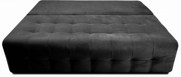 Диван-еврокнижка прямой Босс мини 150, велюр черный