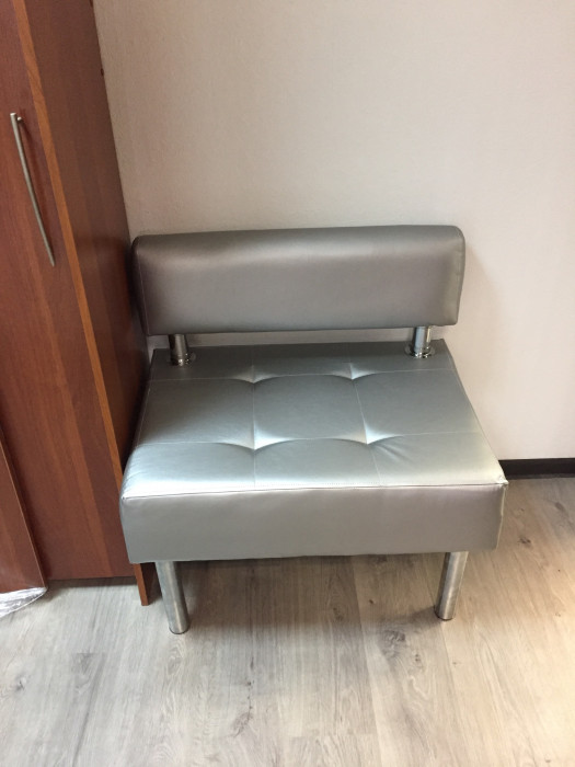 Диван Бизнес 160, экокожа, черный