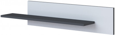 Амара Полка навесная белый/серый графит