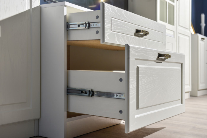 Ливерпуль Набор мебели 6, цвет ясень ваниль/белый, ШхГхВ 240х49,3х220,3 см.(без учёта карниза), ниша для тв 140х49х90 см., универсальная сборка