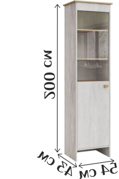 Модульная гостиная "Скандинавия", набор 1 - Бетон пайн светлый/Дуб наварра