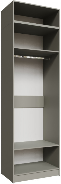 Шкаф 0,8 с антресолью Мадрид, Мокко