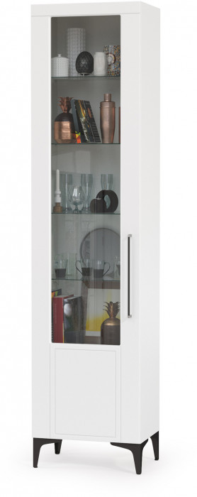 Валенсия Гостиная № 068, цвет ЛДСП белый шагрень/МДФ белый шагрень, ШхГхВ 327,2х38,3х225,2 см., ниша для ТВ 133х38х117 см., универсальная сборка