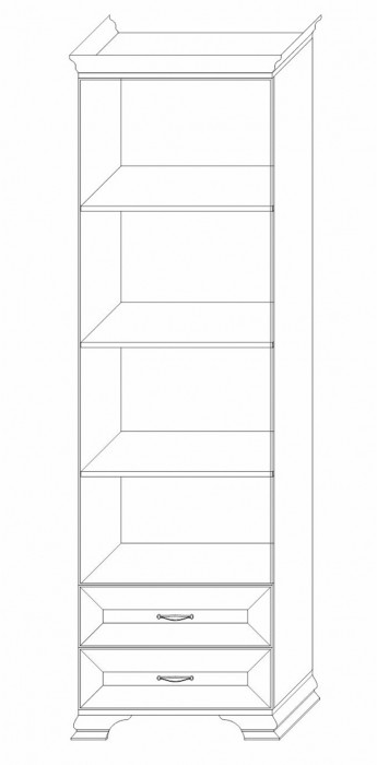 Шкаф-стеллаж 600 Сиена