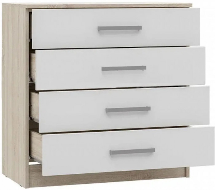 Модульная детская Мартина, композиция 1 (Белый глянец, Дуб Сонома)