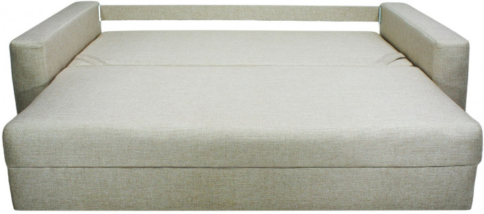 Диван-еврокнижка Ливерпуль, 150х195, пружинный блок, рогожка, бежевый