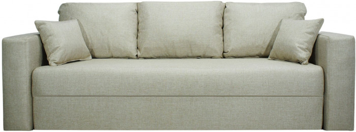 Диван-еврокнижка Ливерпуль, 160х195, пружинный блок, рогожка, бежевый