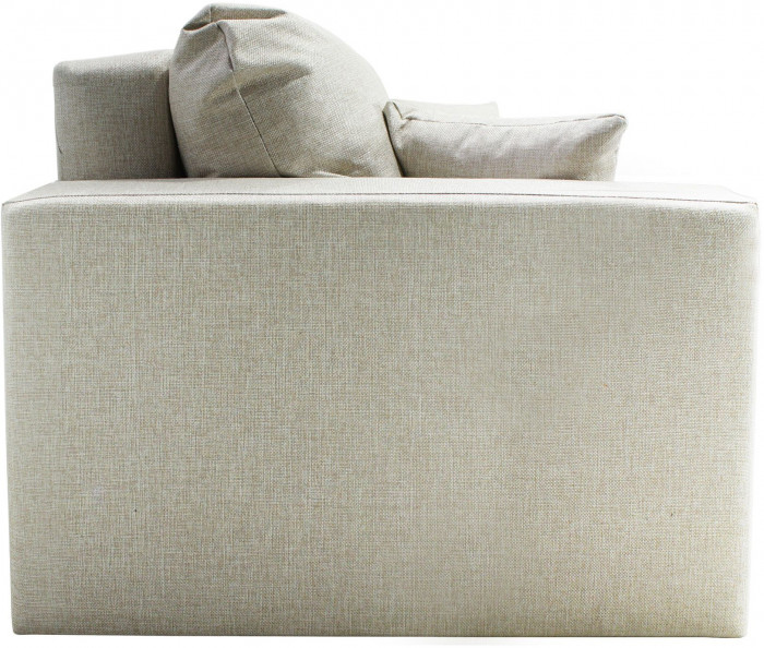 Диван-еврокнижка Ливерпуль, 160х195, пружинный блок, рогожка, бежевый