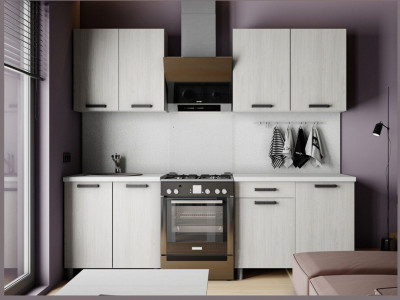 Кухонный гарнитур Нагано 1,8м Ясень Анкор Светлый