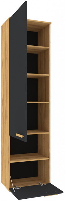 Шкаф МЦН Кровн 11, Графит, Дуб золотистый