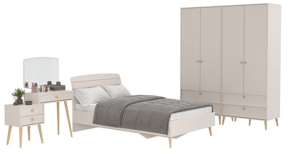 Афина Спальня 17-1200, кашемир серый