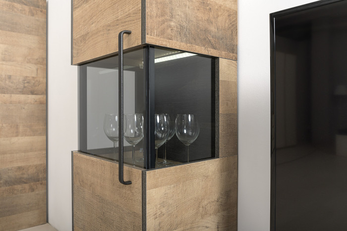 Трувор Гостиная 013, дуб гранж песочный/интра