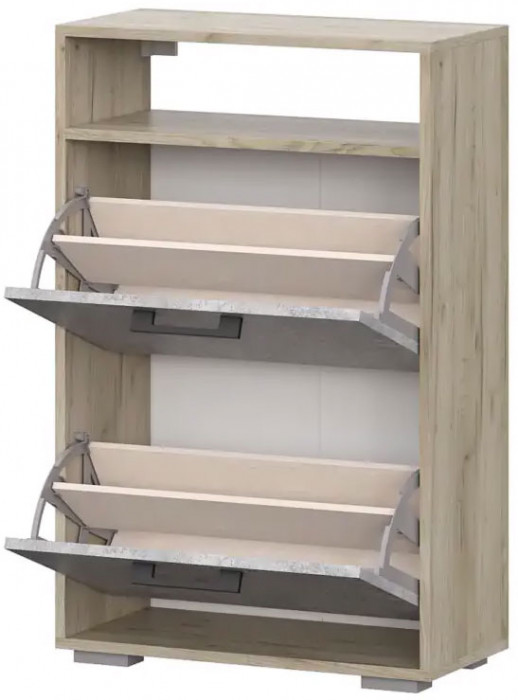 мс для прихожей Бостон ОБ-600 дуб крафт серый/бетонный камень