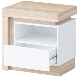 Астра Модульная Спальня, композиция 1, Белый глянец/Сонома