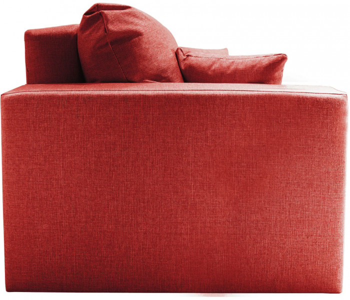Диван-еврокнижка Ливерпуль, 160х195, пружинный блок, велюр, красный