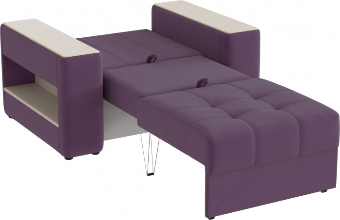 Кресло-кровать "Доро", Винный/МДФ клен кремовый