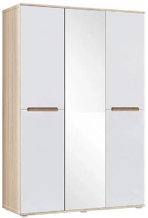 Ким Шкаф для одежды 3-дверный (Венге / Белый глянец)