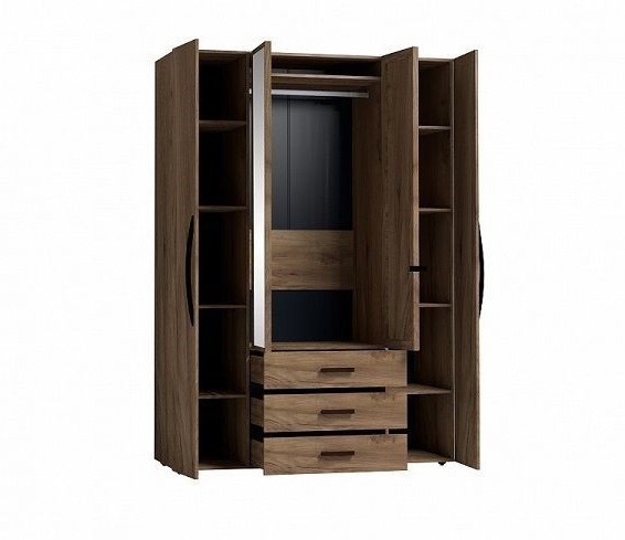 Шкаф для одежды и белья Натуре 555, дуб табачный