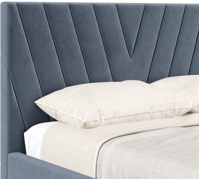 Кровать с подъёмным механизмом 1600 Палермо, темно-серый 017