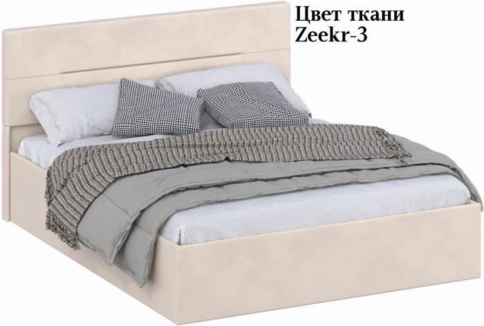 Кровать КР-432-М двуспальная 160, Микровелюр Zeekr-3