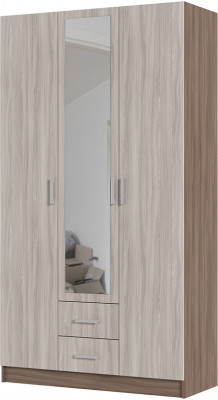 ГАРМОНИЯ ШК 601 М шкаф 3х створчатый  (1,2х2,2х0,5) шимо темный/шимо светлый