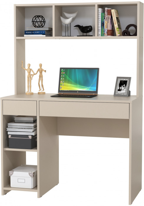 Стол компьютерный Комфорт 12.77F, цвет сатин, ШхГхВ 100х49,8х147 см., универсальная сборка