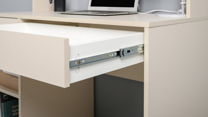 Стол компьютерный Комфорт 12.77F, цвет сатин, ШхГхВ 100х49,8х147 см., универсальная сборка