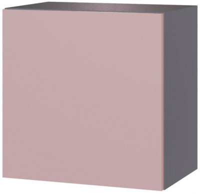 Гостиная Сириния Куб 1 серый графит/МДФ пудра