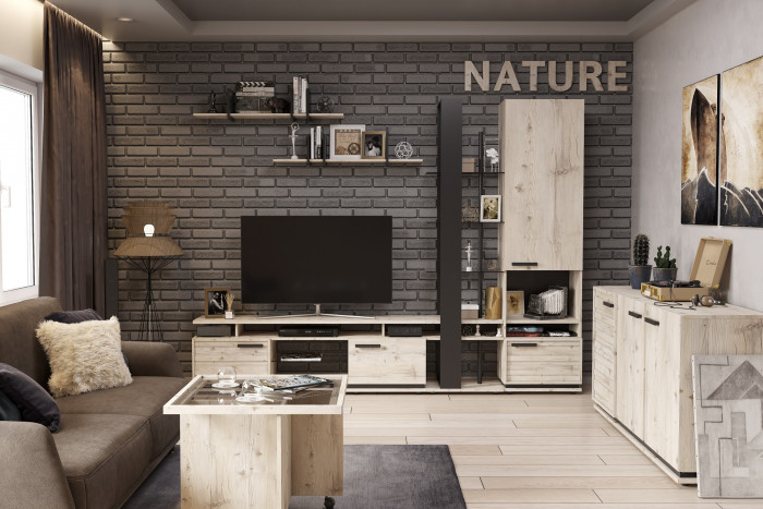 Гостиная Натуре. Комплект 3, гаскон пайн