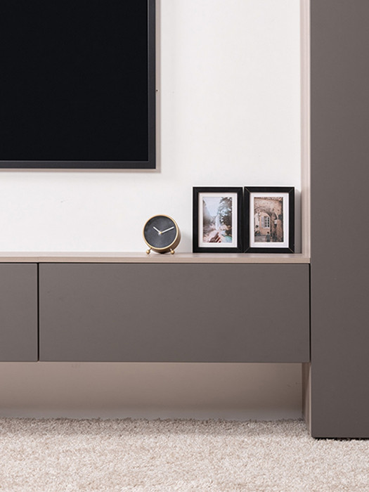 Роквуд Тумба под ТВ 16.54.01, цвет корпус ДСП эмили блаш/фасады МДФ графит мягкая шагрень, ШхГхВ 76,8х36,8х32 см.