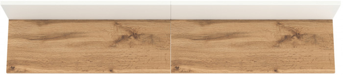 Октава 15.14.01 Вешалка + 15.14.01 Вешалка, белый шагрень/дуб крафт золотой