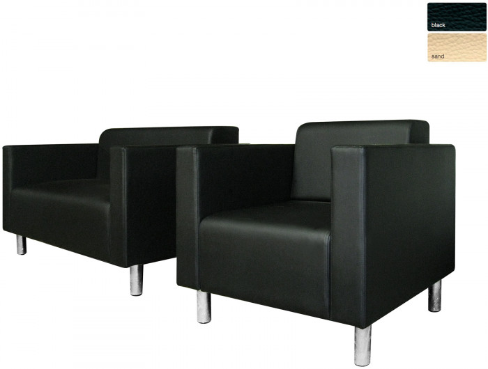 Кресло Аккорд, экокожа черный