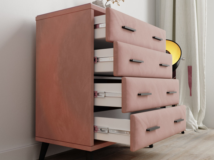 Комод интерьерный Пай пыльная роза/мдф пудра