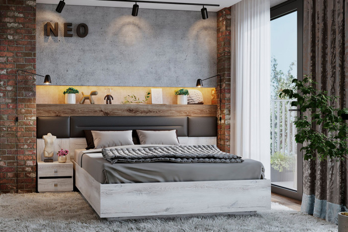 Спальня Нео. Комплект 3, дуб шавиниган