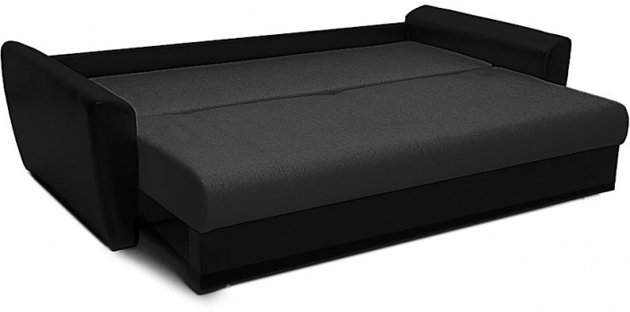 Диван-еврокнижка Амстердам, 160х195, пружинный блок, велюр черный