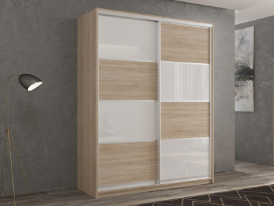 Шкаф-купе Кааппи 14 Сонома Светлый 160х60х230 см