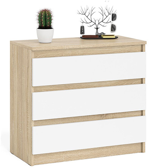 Мори Комод МК800.1, дуб сонома/белый
