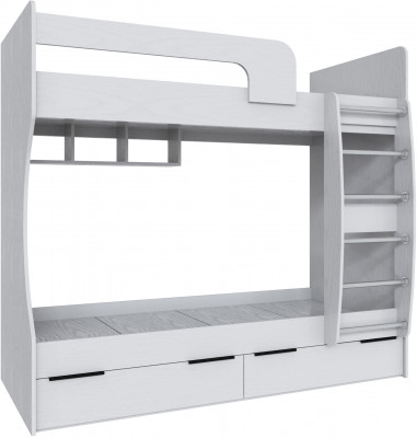 Кровать Мадрид (0,8) двухярусная, Белый